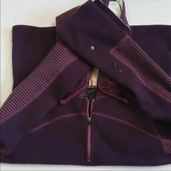 PrAna Wool Blend Purple Stripe Sweater Size Small​​ - Picture 6 of 10